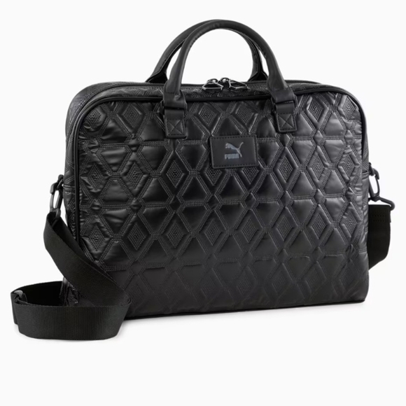 Puma Handbags - Puma Oversized Classics Archive Sports Bag with Handles, Black Metallic